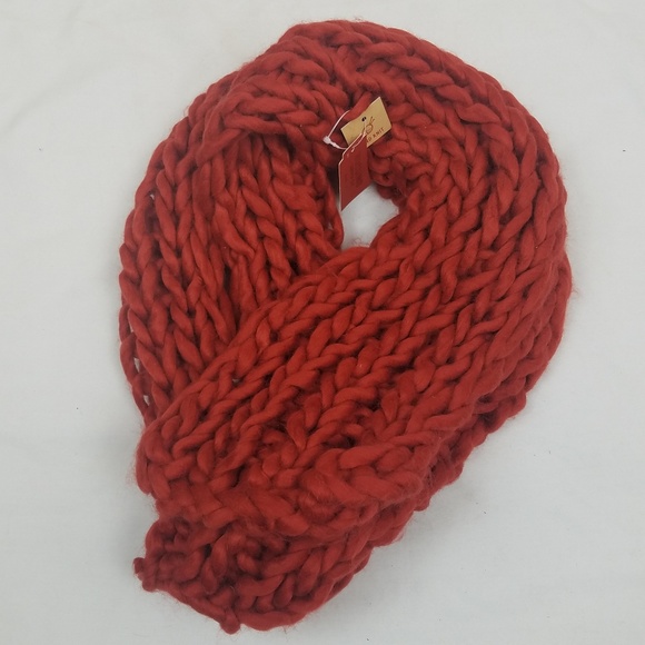 Merona Chunky Knit Scarf Burnt Orange NWT - Picture 1 of 3